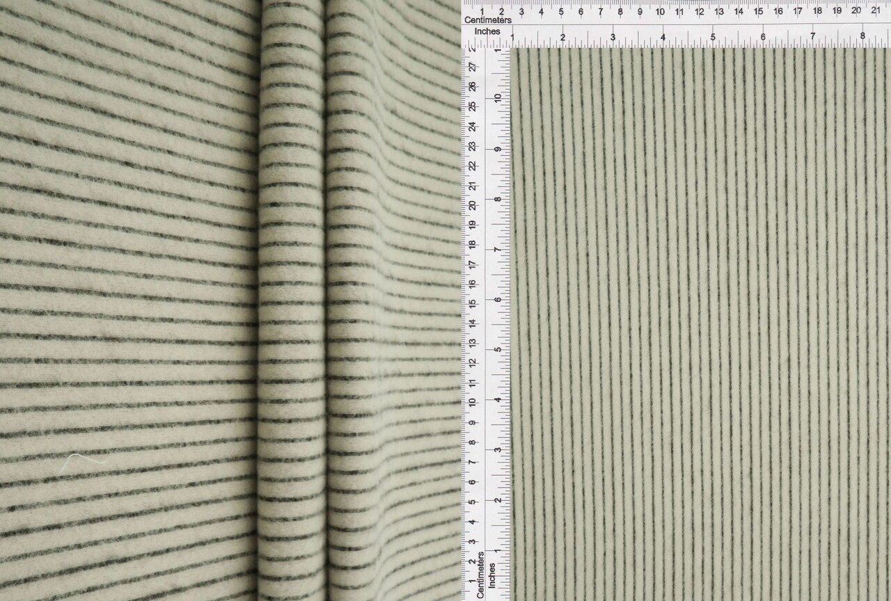 1 Yard Brushed Rib Knit Fabric with Black Backing, 58/60″ Wide, 94.5% Polyester and 5.5% Spandex Blend